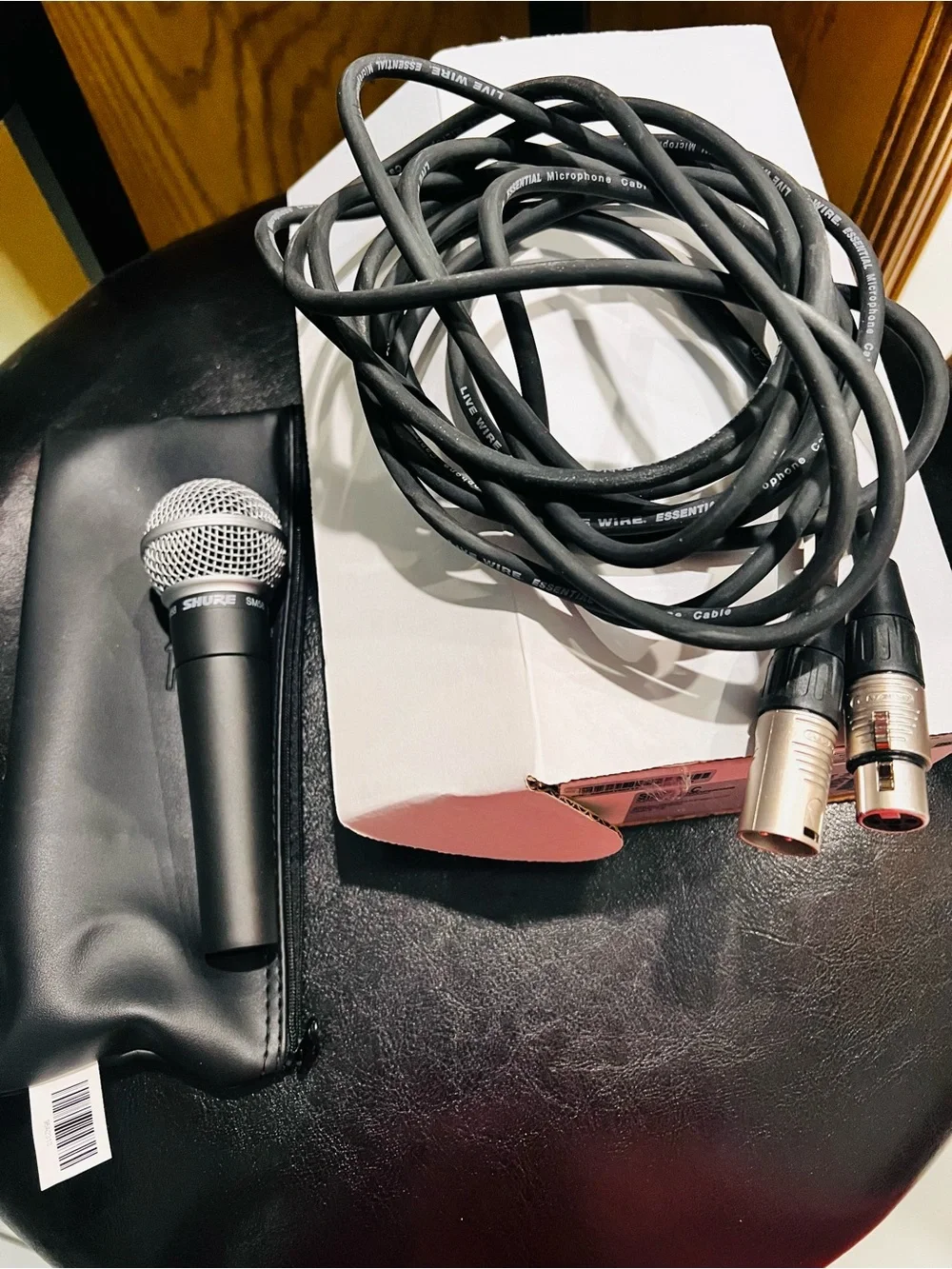 Shure SM58 Vocal Microphone - Black Body with Silver Grille